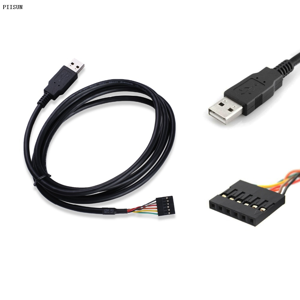 Cable USB a UART TTL-232R-5V y TTL-232R-3V3 Admite señales UART +5V/3V3