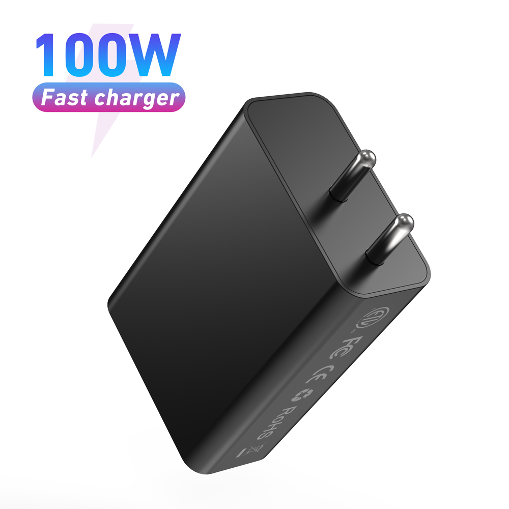 Adaptador de corriente compacto plegable del cargador de pared del cargador de 100W USB C GaN