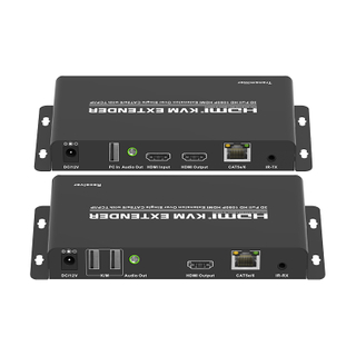 PII-51200(HDMI1.3 200m KVM)Kit extensor HDMI sobre Cat6, soporte KVM, 4K 60Hz, 4:4:4, USB/IR, PoC, HDR, HDCP 2.2